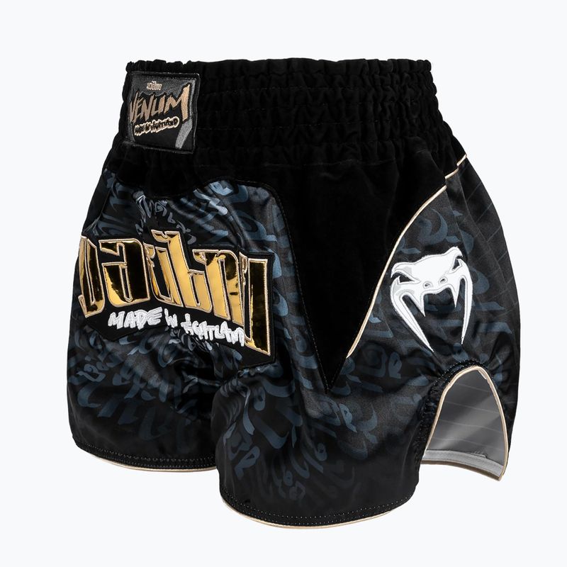 Pantaloncini da allenamento Venum Attack Muay Thai nero/grigio 3