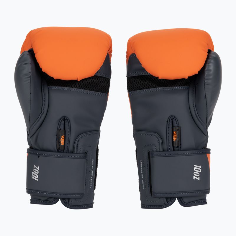 Venum Challenger 4.0 guantoni da boxe da uomo blu navy/arancio 2