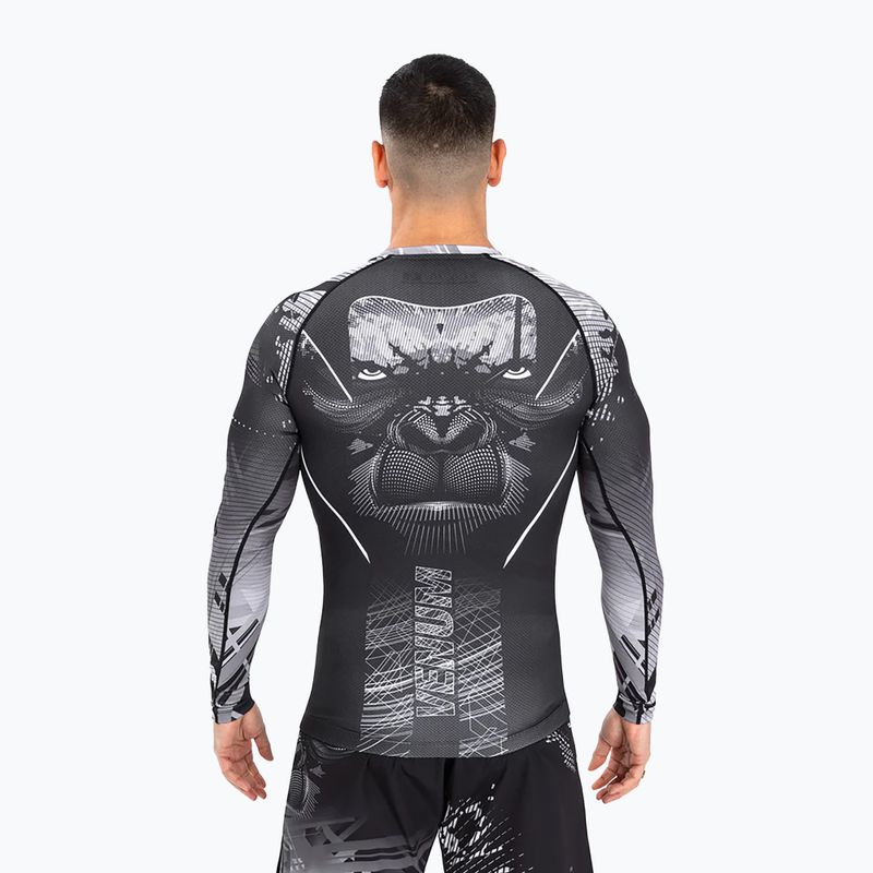 Venum Gorilla Jungle Rashguard da uomo nero/bianco 3