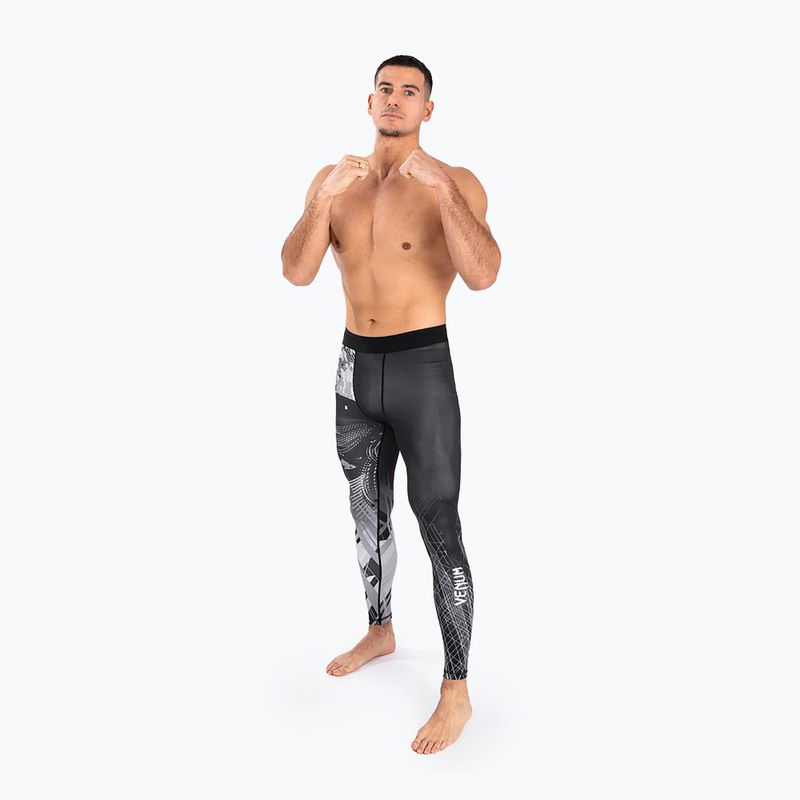 Leggings da allenamento Venum Gorilla Jungle Spats nero/bianco da uomo 2