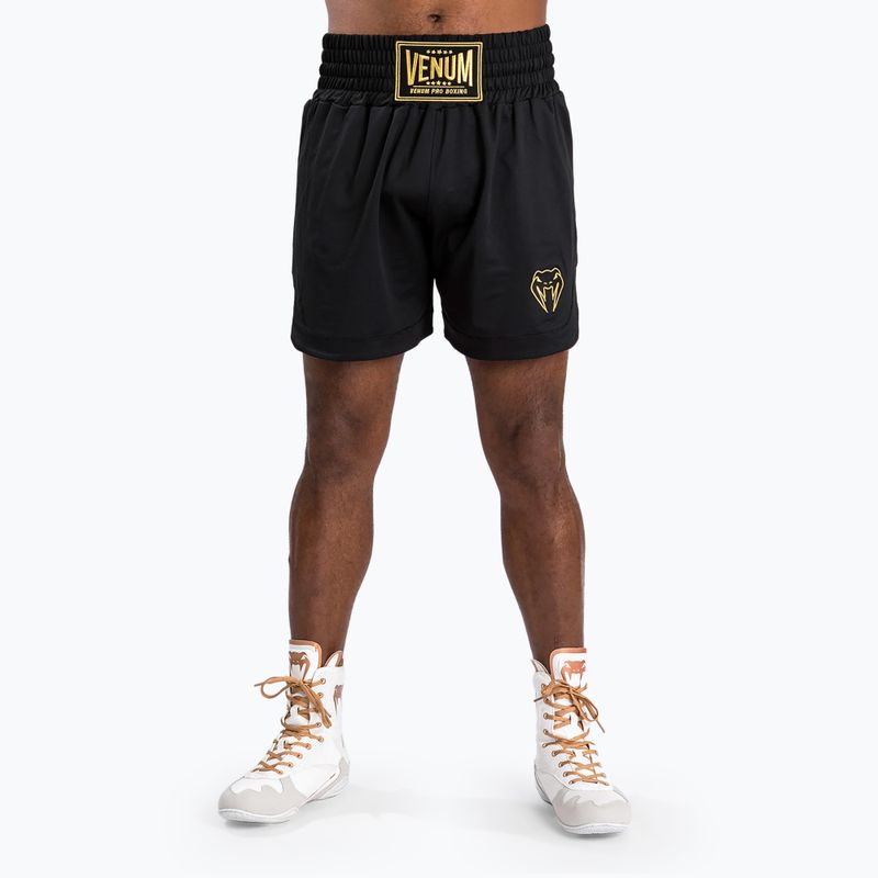 Pantaloncini da boxe Venum Classic Boxing bianco/nero da uomo