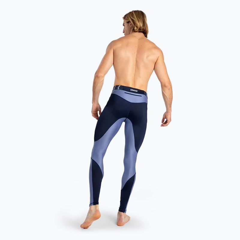 Venum Tempest Spats, leggings da allenamento da uomo, blu navy 3