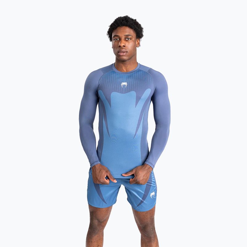 Venum Attack Rashguard da uomo a manica lunga da allenamento blu navy 2