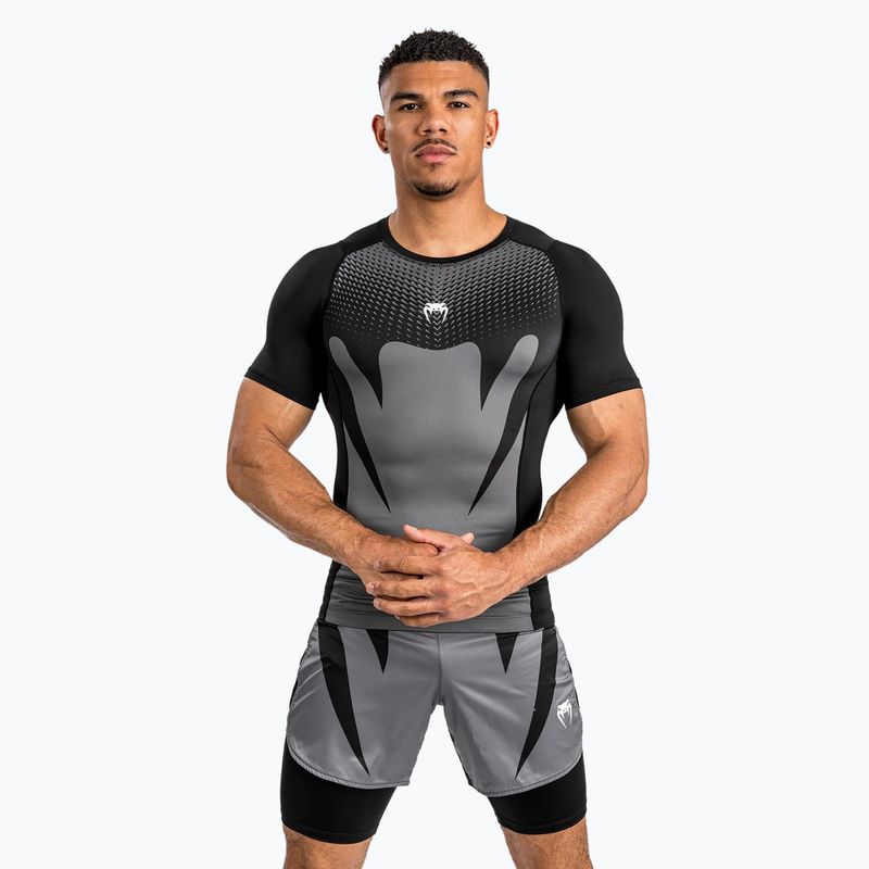 T-shirt Venum Attack Rashguard da uomo, nero