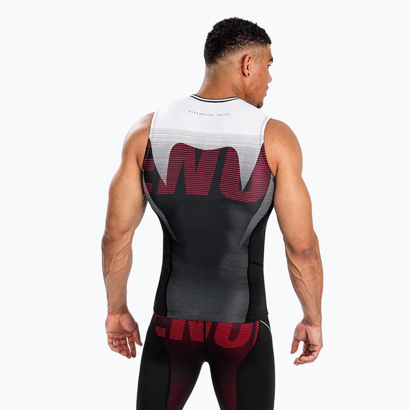 Canotta Venum Adrenaline Rashguard da uomo, nero/rosso 3