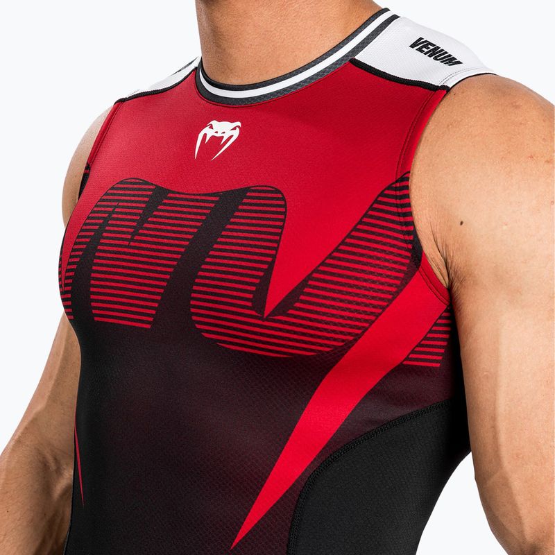 Canotta Venum Adrenaline Rashguard da uomo, nero/rosso 5