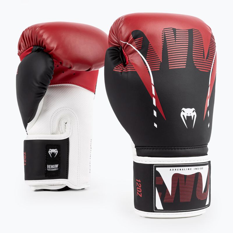 Venum Adrenaline Guanti da boxe nero/rosso