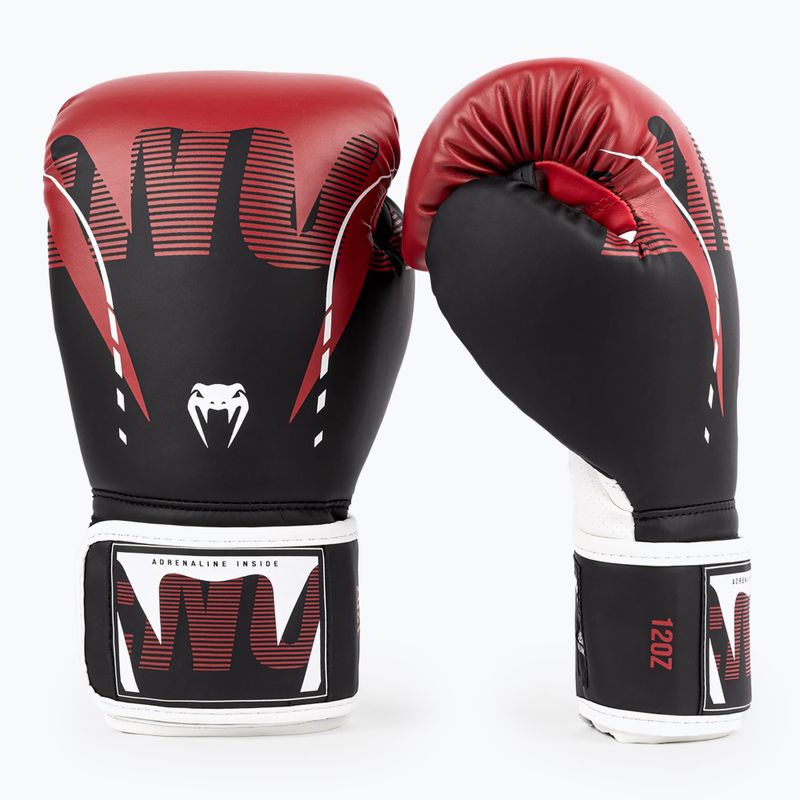 Venum Adrenaline Guanti da boxe nero/rosso 2