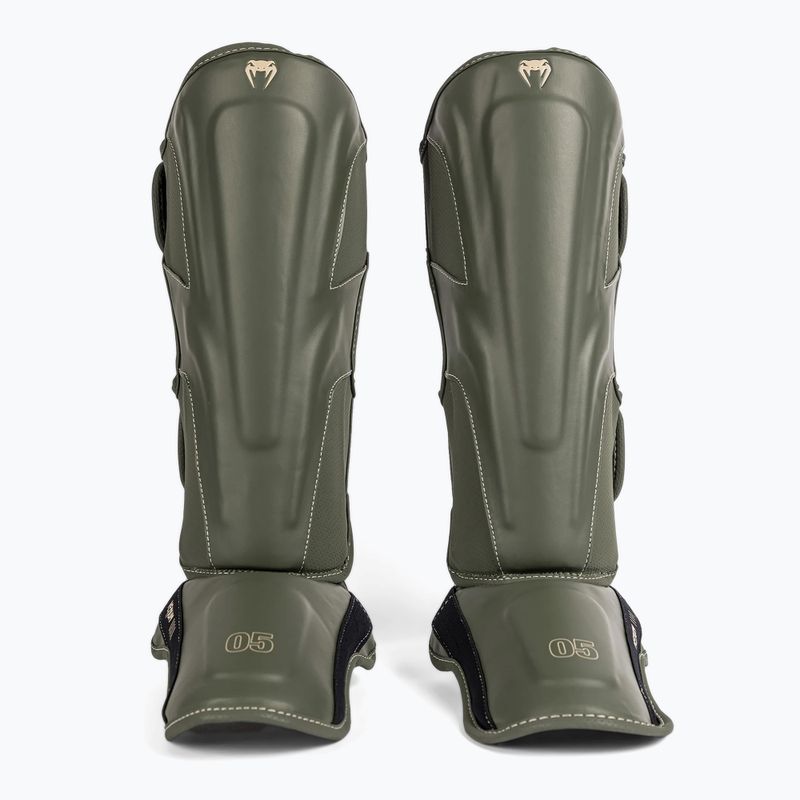 Protezioni per tibia e piede Venum Impact Evo da uomo, verde militare