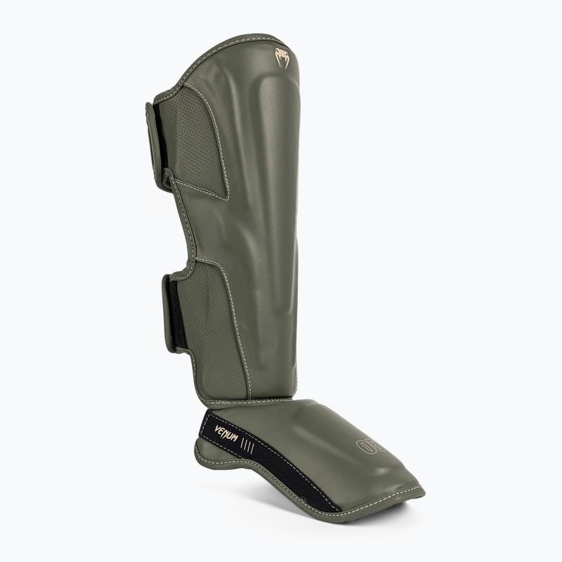 Protezioni per tibia e piede Venum Impact Evo da uomo, verde militare 2