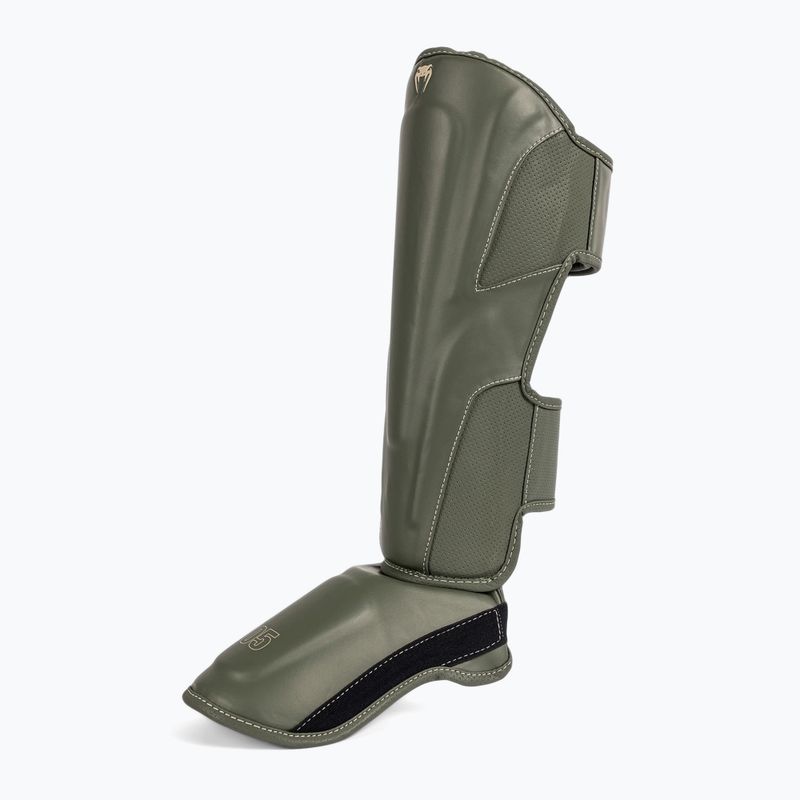 Protezioni per tibia e piede Venum Impact Evo da uomo, verde militare 3
