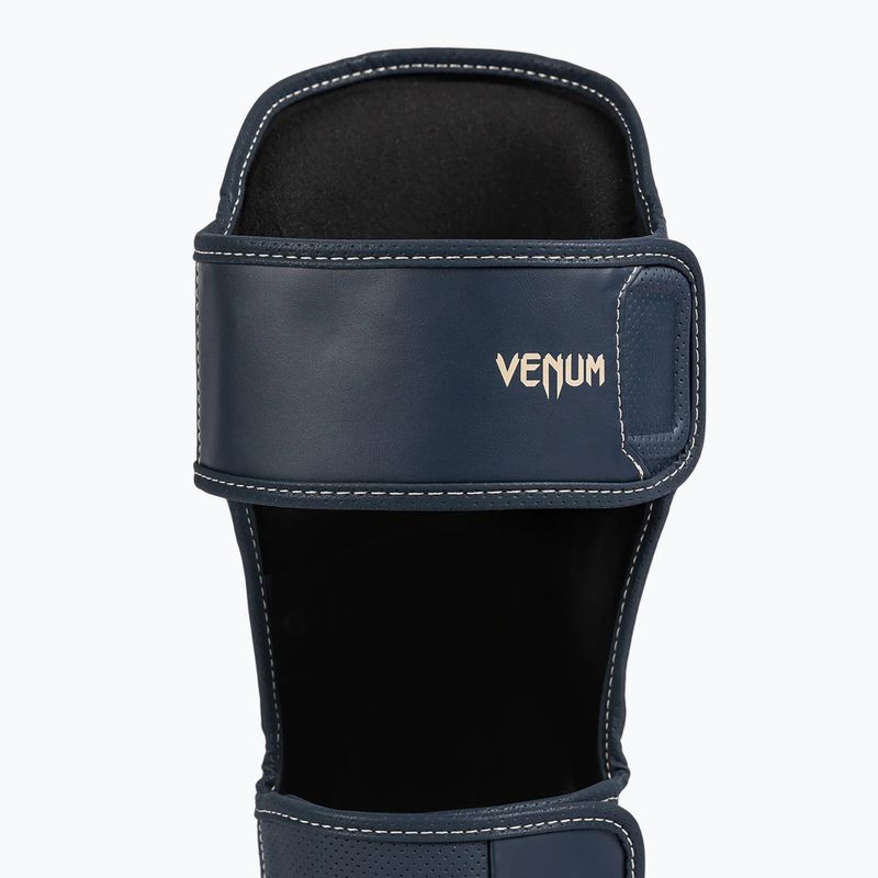 Protezioni per tibia e piede Venum Impact Evo da uomo blu ghiaccio 5