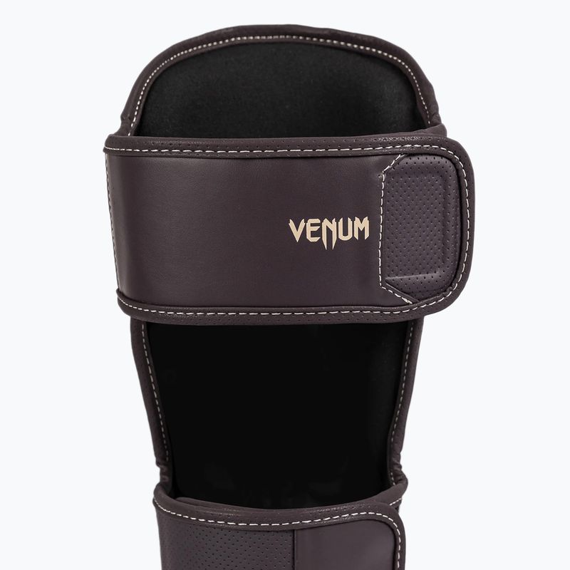 Protezioni per tibia e piede Venum Impact Evo da uomo, cioccolato 5