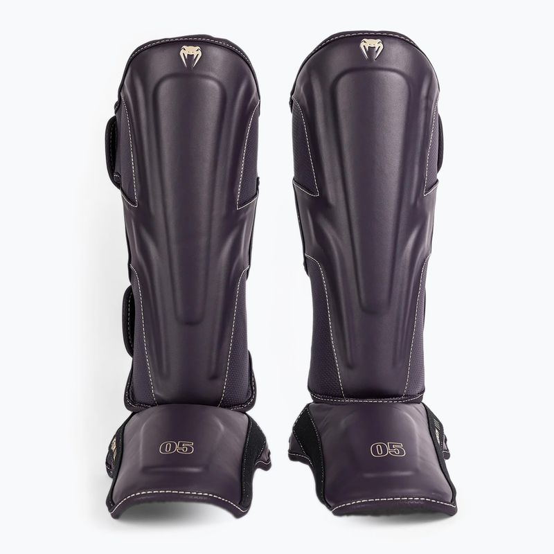 Protezioni per tibia e piede da uomo Venum Impact Evo di colore viola intenso