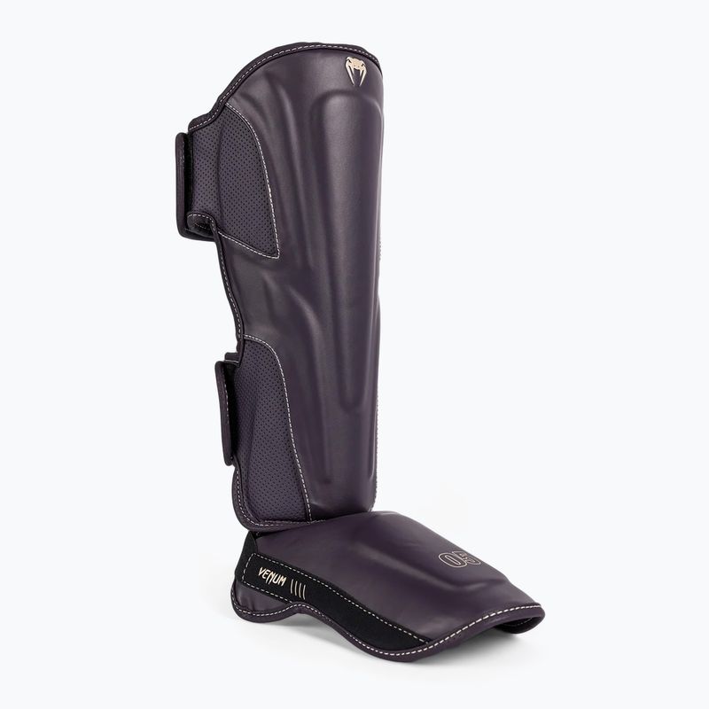 Protezioni per tibia e piede da uomo Venum Impact Evo di colore viola intenso