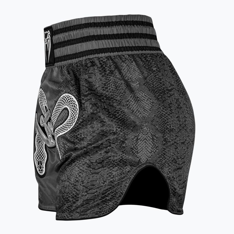 Pantaloncini da allenamento Venum Amazonia Muay Thai donna grigio scuro 3