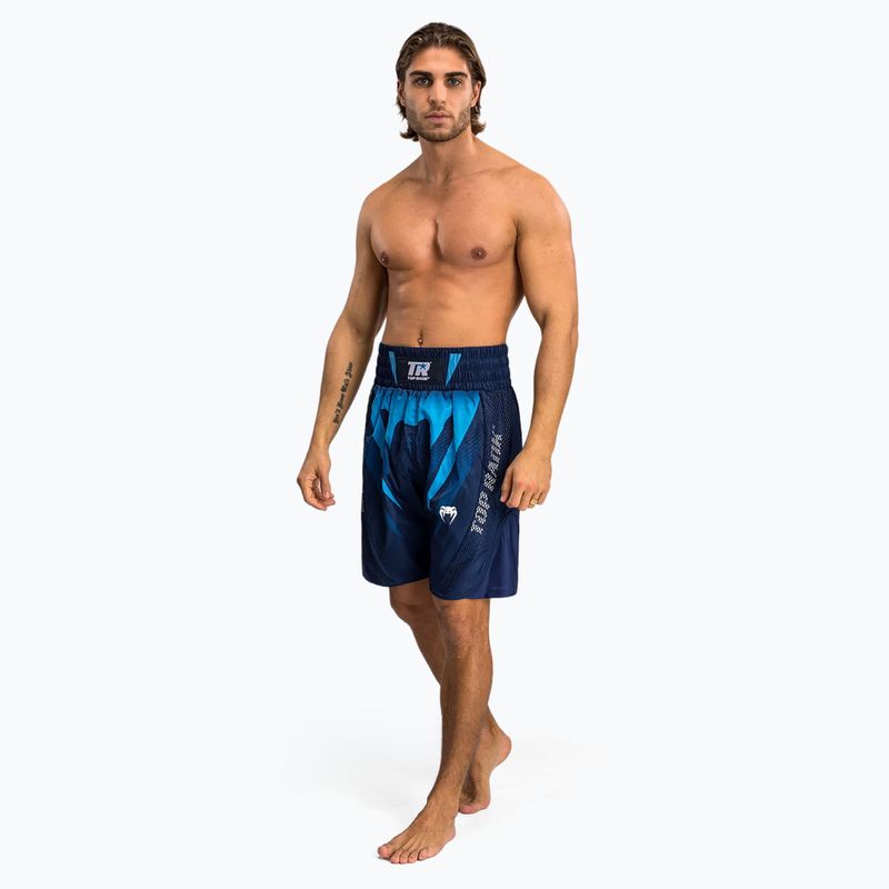 Pantaloncini da boxe Venum X Top Rank Original da uomo blu navy 2