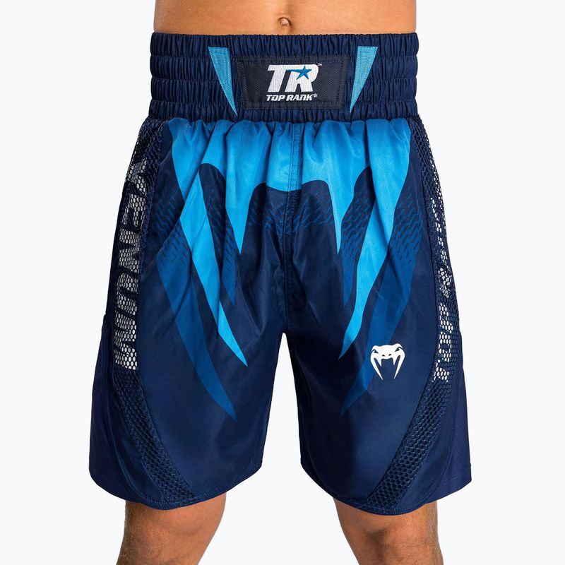 Pantaloncini da boxe Venum X Top Rank Original da uomo blu navy 4