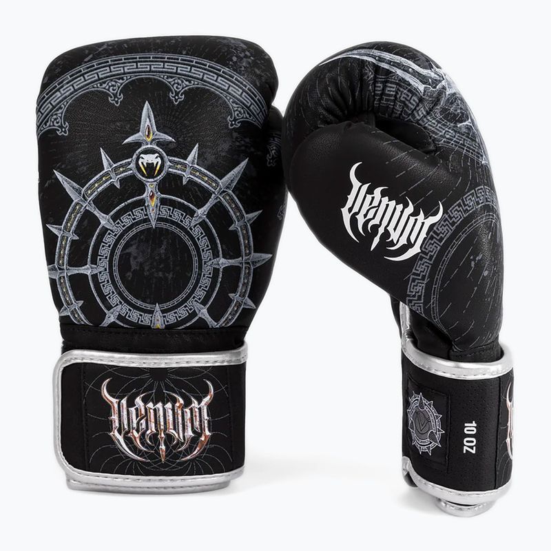 Venum Gladiator 5.0 Guanti da boxe nero/argento 2