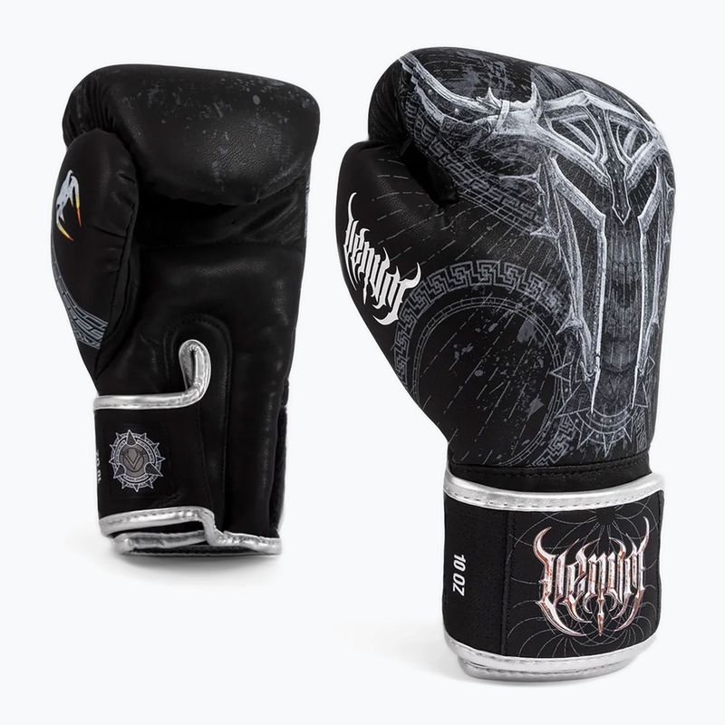 Venum Gladiator 5.0 Guanti da boxe nero/argento 3