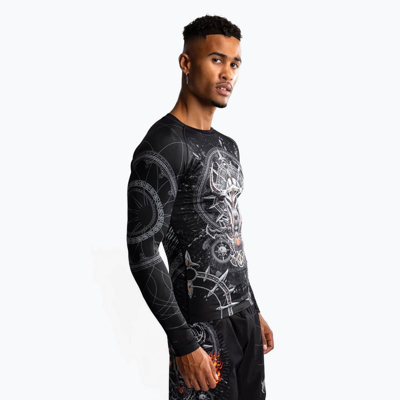 Venum Gladiator 5.0 Rashguard a maniche lunghe da uomo nero/argento 4