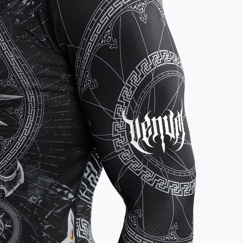 Venum Gladiator 5.0 Rashguard a maniche lunghe da uomo nero/argento 6