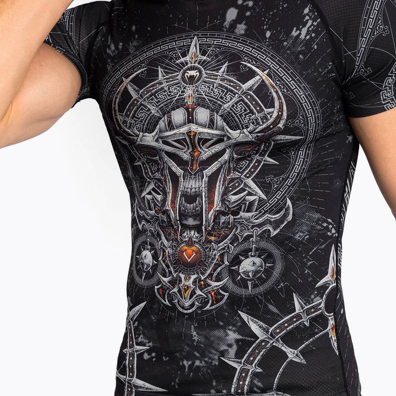 Venum Gladiator 5.0 Rashguard a maniche corte da uomo nero/argento 4