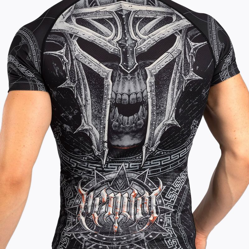 Venum Gladiator 5.0 Rashguard a maniche corte da uomo nero/argento 5