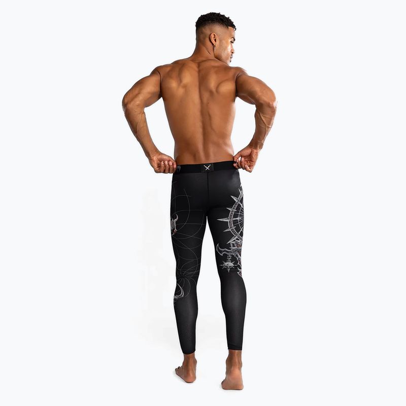 Ghette Venum Gladiator 5.0 Uomo nero/argento per allenamento 3