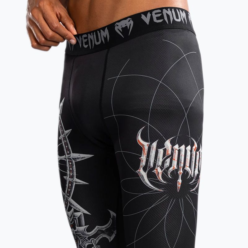 Ghette Venum Gladiator 5.0 Uomo nero/argento per allenamento 6