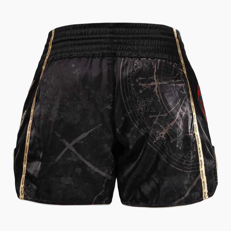 Pantaloncini da allenamento Venum Santa Muerte 5.0 Muay Thai nero/oro da uomo 2
