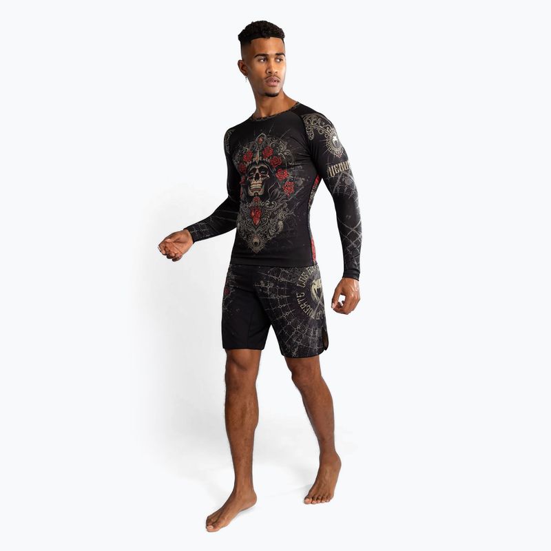 Venum Santa Muerte 5.0 Rashguard a manica lunga da uomo nero/oro profondo 2