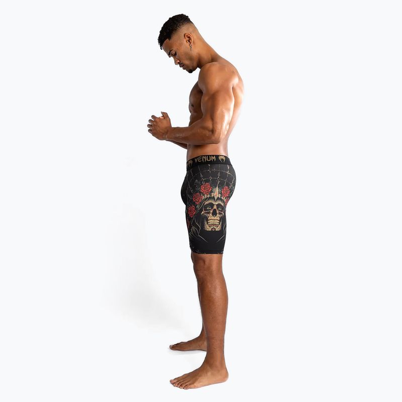 Pantaloncini da allenamento Venum Santa Muerte 5.0 Vale Tudo Uomo nero/oro profondo 4