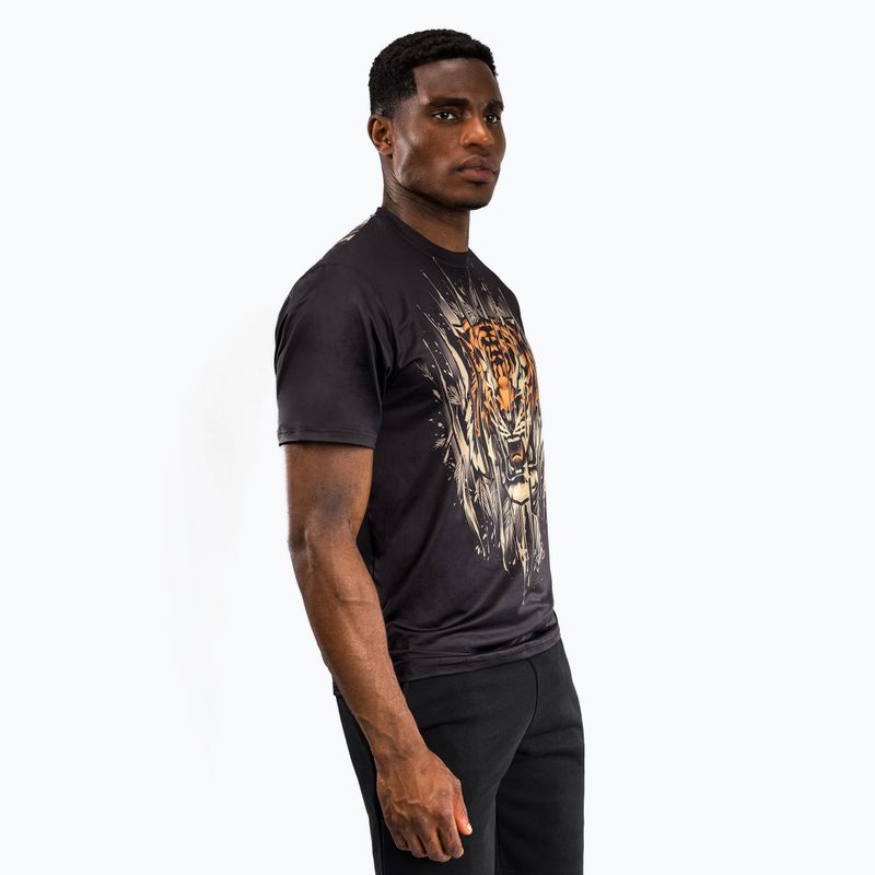 Maglietta Venum Tiger Dry Tech Uomo nero/arancio neon 3