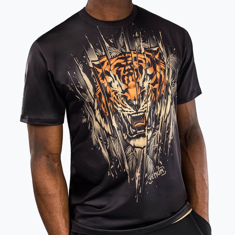 Maglietta Venum Tiger Dry Tech Uomo nero/arancio neon 4