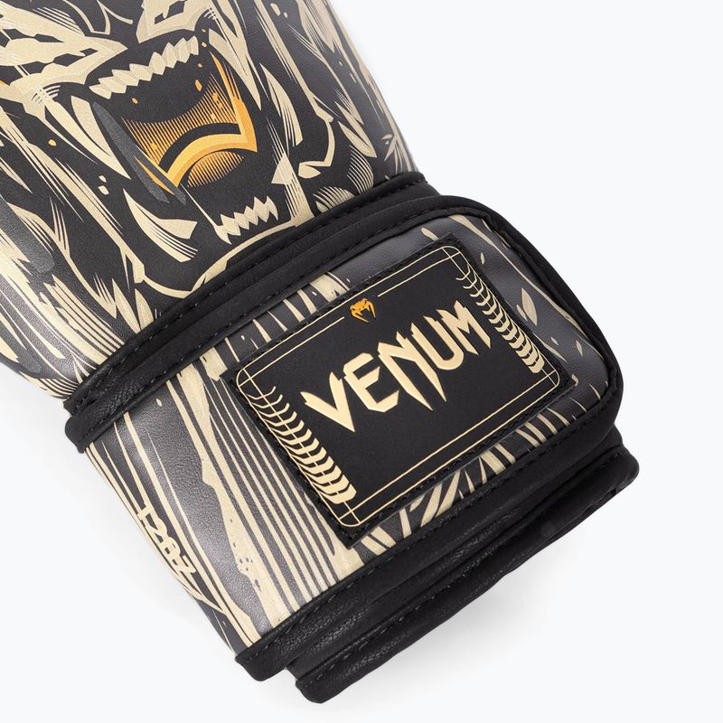 Guantoni da boxe Venum Tiger nero/arancio neon 5
