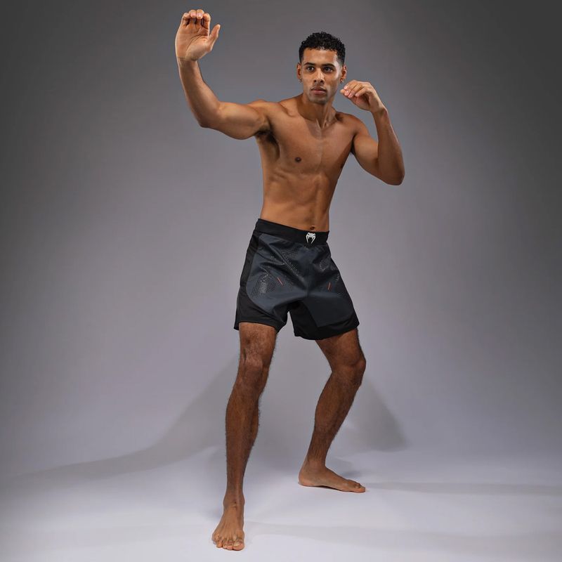 Pantaloncini da allenamento uomo Venum Technical 3.0 Fight Shorts graphite 4