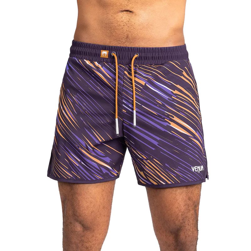 Pantaloncini da bagno Venum Rapid Board da uomo viola/nero 4