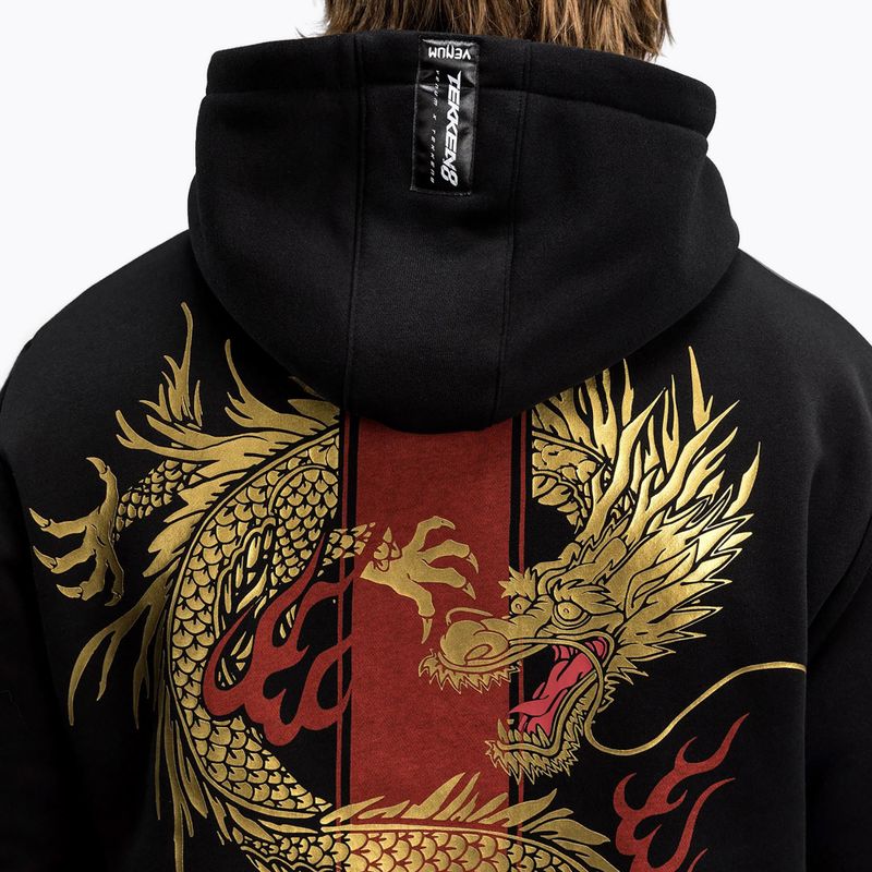 Felpa Venum X Tekken 8 da uomo - Marshall Law Hoodie nero/rosso/oro 7