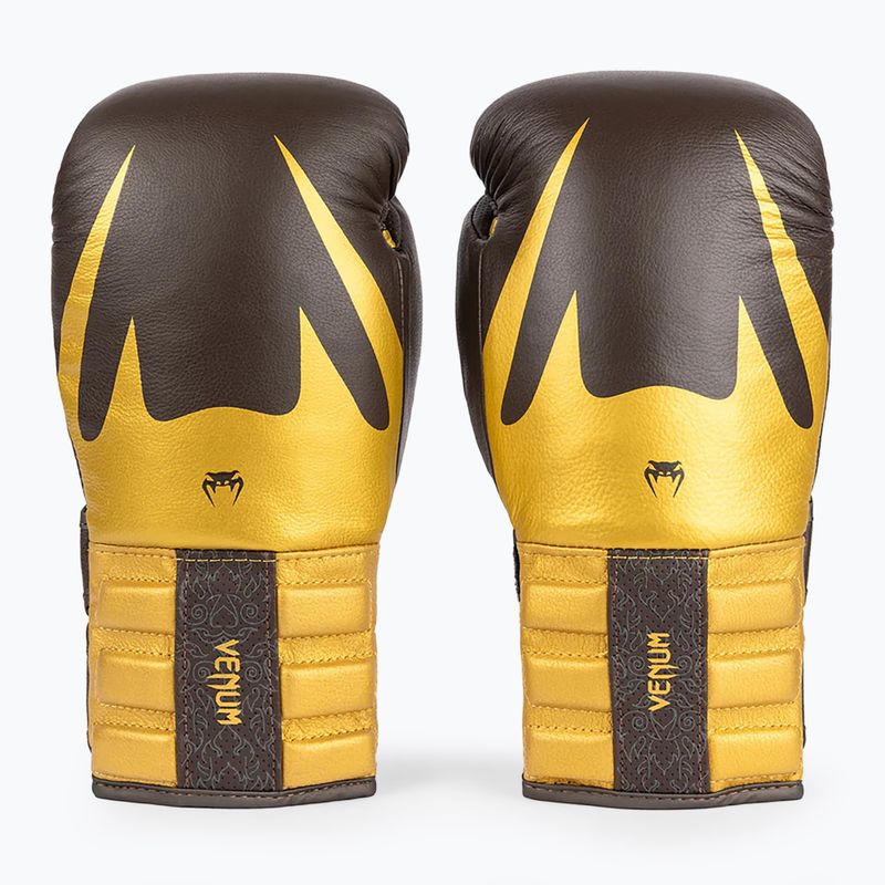 Guanti da boxe Venum Reverso cioccolato/oro