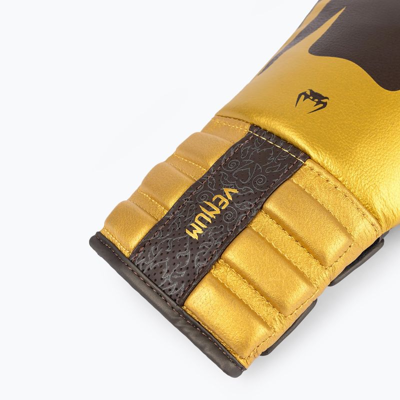 Guanti da boxe Venum Reverso cioccolato/oro 6