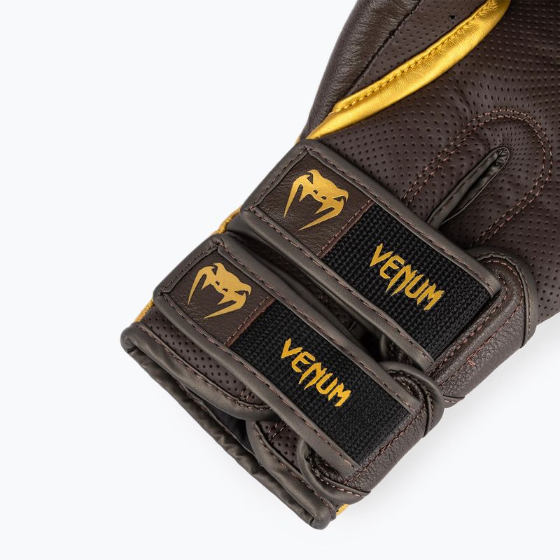 Guanti da boxe Venum Reverso cioccolato/oro 8