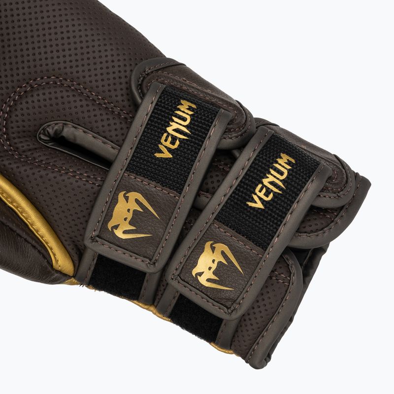 Guanti da boxe Venum Reverso cioccolato/oro 6