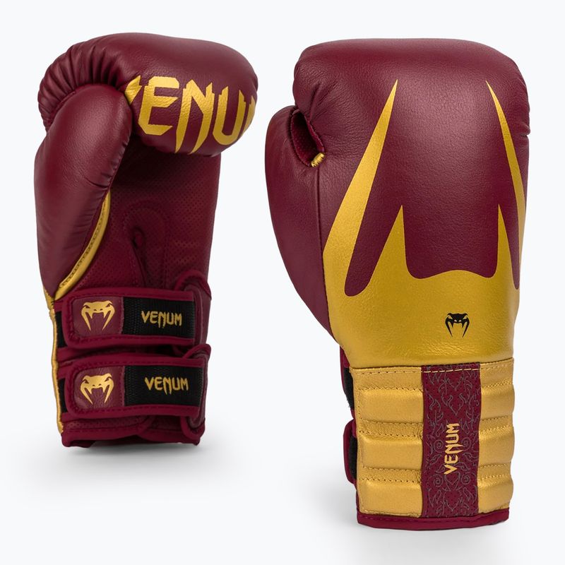 Venum Reverso Guanti da boxe rosso/oro 4