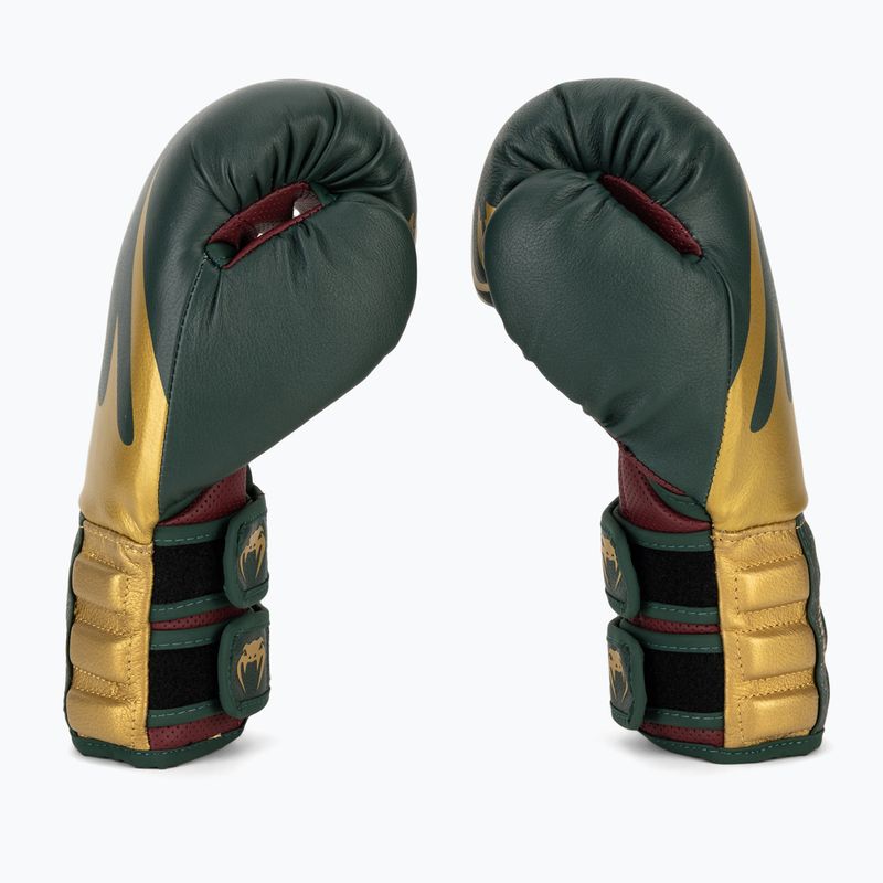 Guantoni da boxe Venum Reverso verde/oro 5