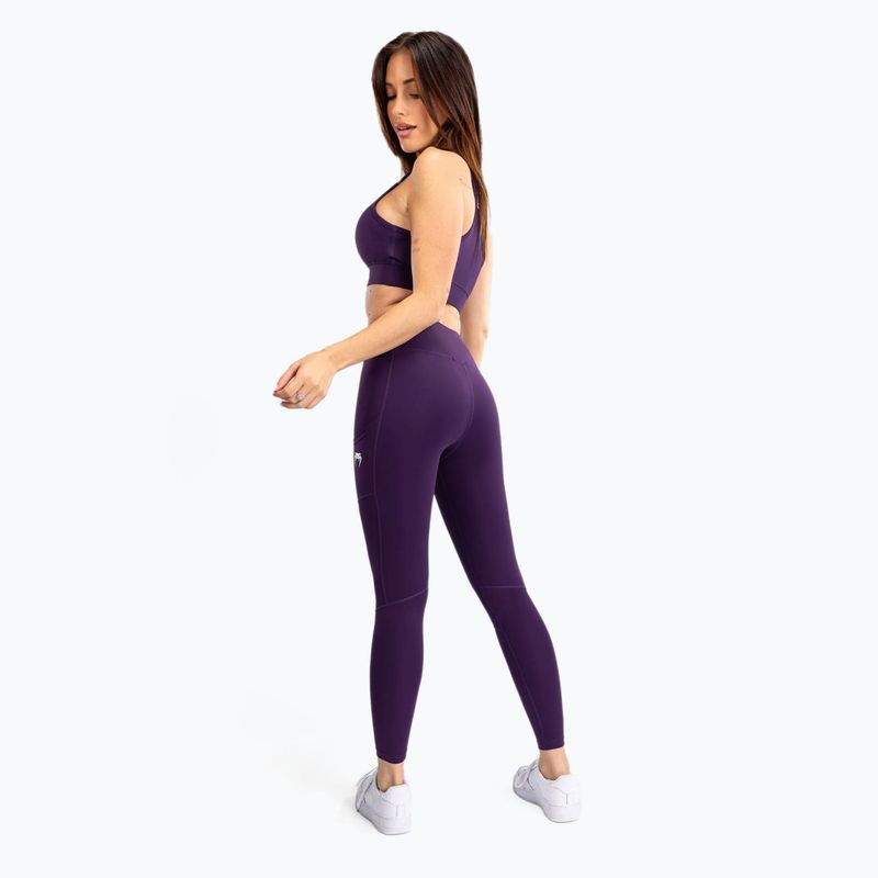 Leggings da allenamento Venum Essential Performance viola scuro da donna 3