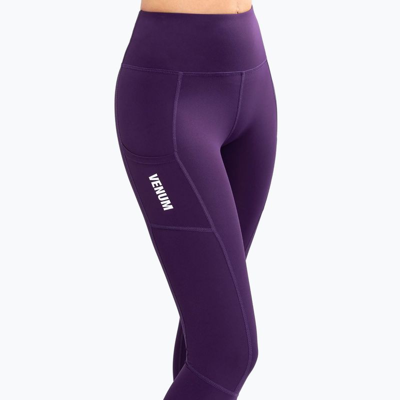 Leggings da allenamento Venum Essential Performance viola scuro da donna 6