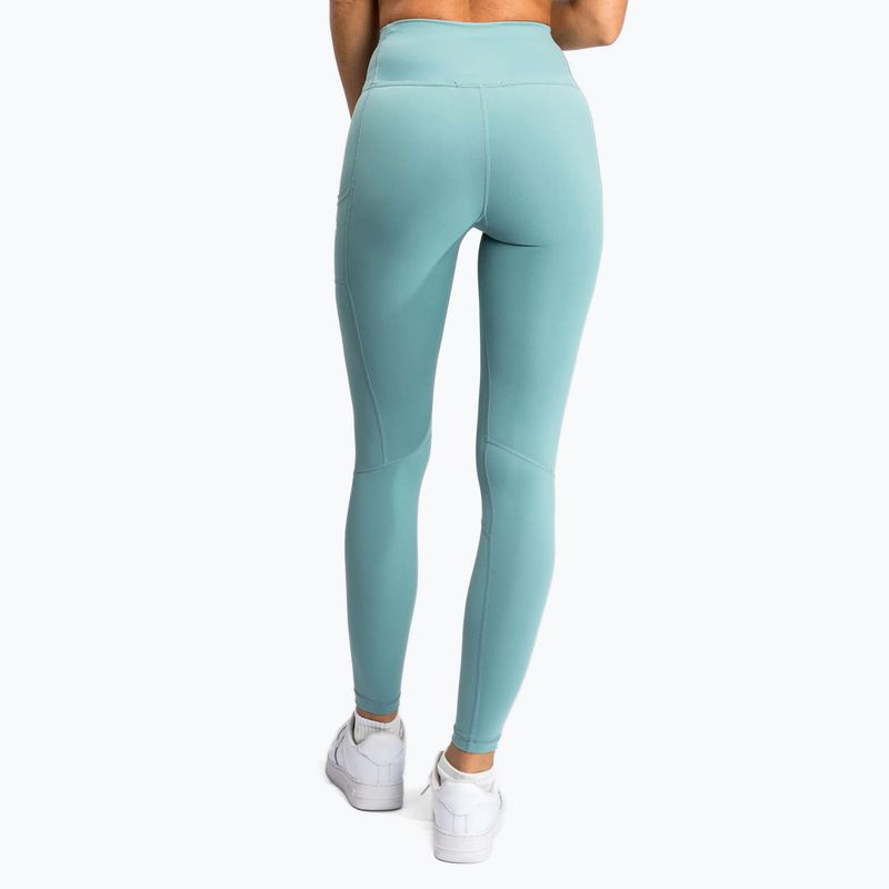 Leggings da allenamento Venum Essential Performance da donna verde acqua 3