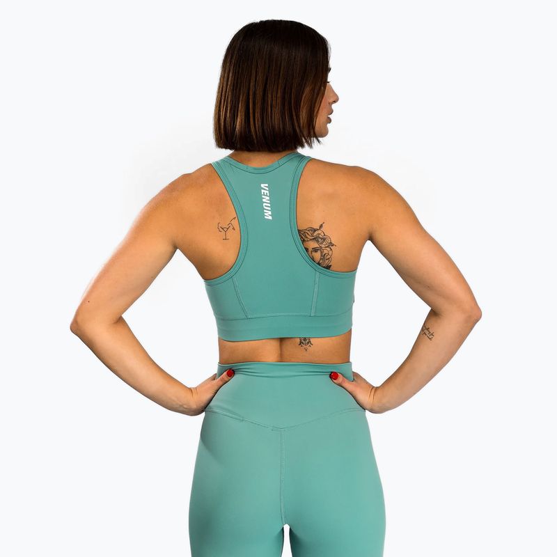 Reggiseno da allenamento Venum Essential Medium Impact Sport verde acqua 3