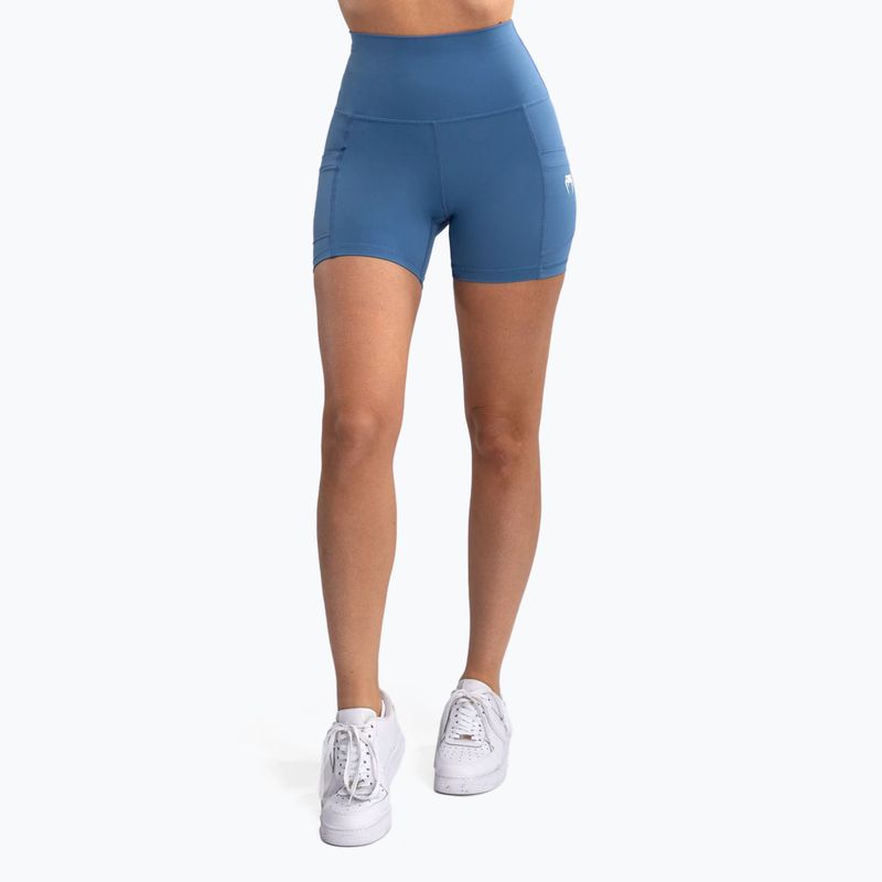 Pantaloncini da ciclismo Venum Essential da donna blu tempesta